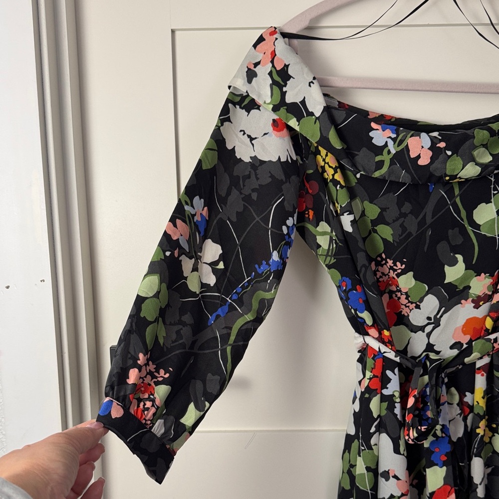 Banana Republic Multicolor Floral 3/4 Sleeve Dress - Picture 7 of 15